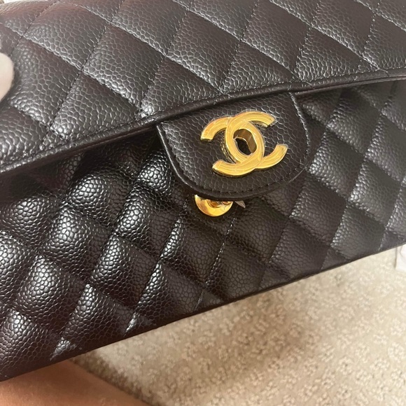 Chanel Small Classic Black Caviar Ghw - Picture 5 of 7
